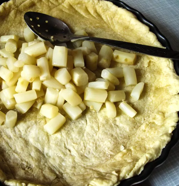 Spargel-Garnelen-Quiche