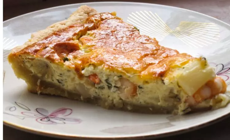 Spargel-Garnelen-Quiche