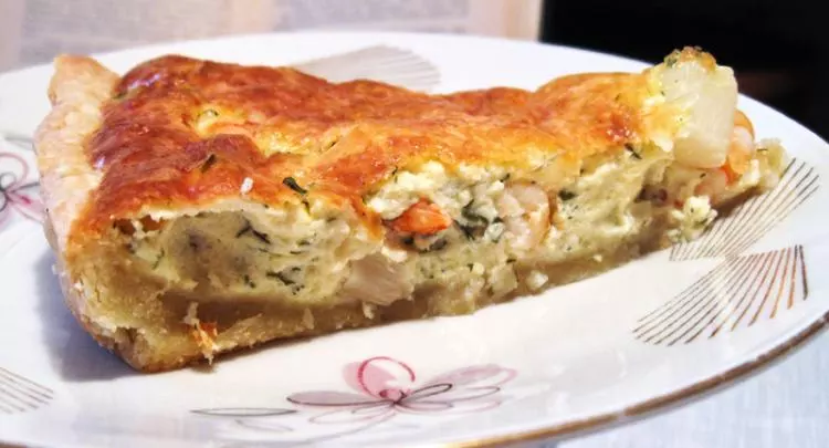 Spargel-Garnelen-Quiche
