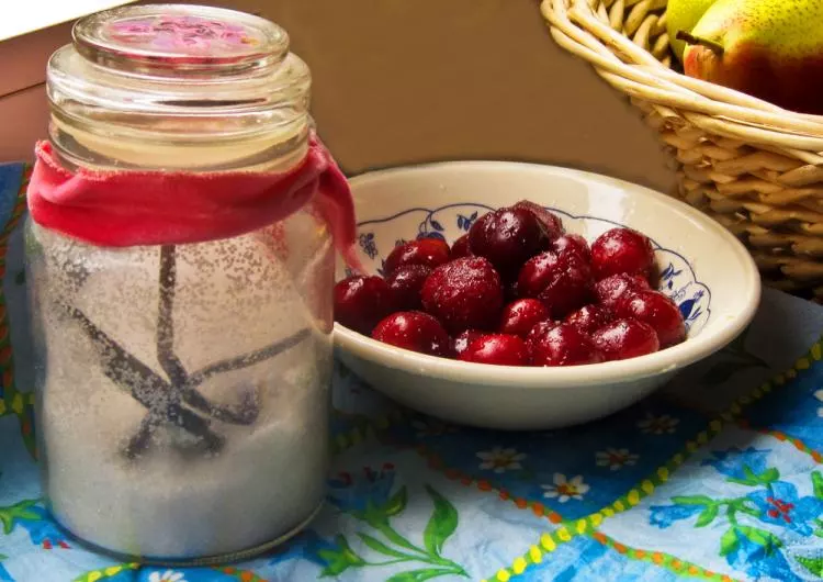 Clafouti mit Kirschen oder Pfirsich
