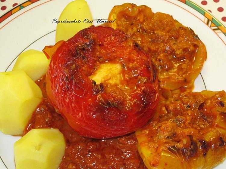 Gefüllte Paprikaschoten mit Käsevielfalt | Kochmeister Rezept