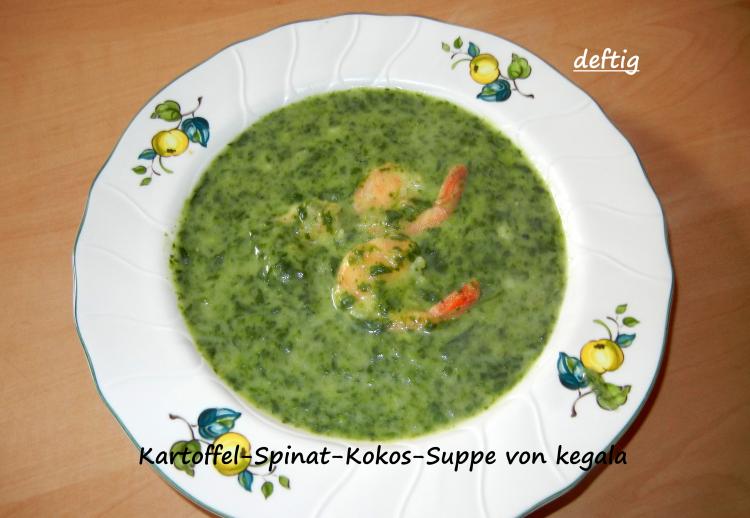 Kartoffel-Spinat-Kokos-Suppe | Kochmeister Rezept