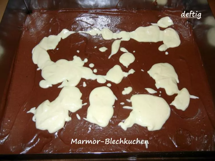 Marmor-Blechkuchen