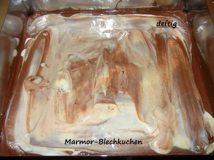 Marmor-Blechkuchen