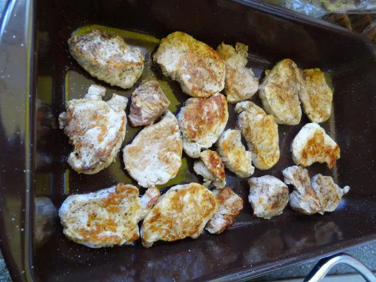 Schweinefilet mit Ananas in Currysahne