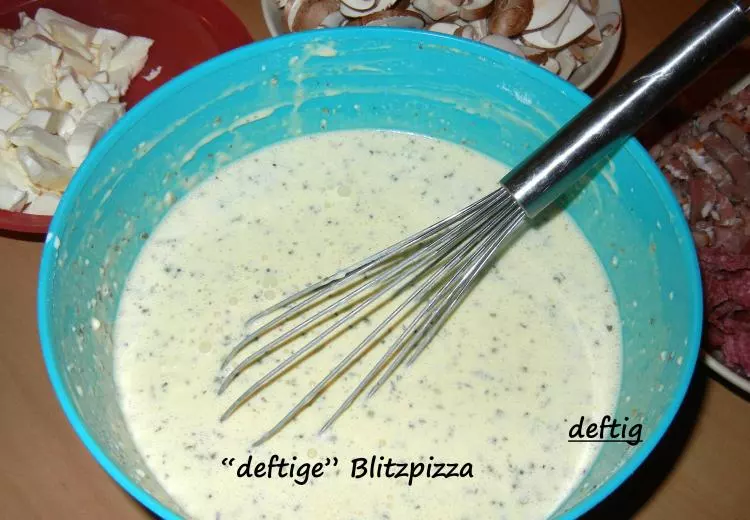 "deftige" Blitzpizza