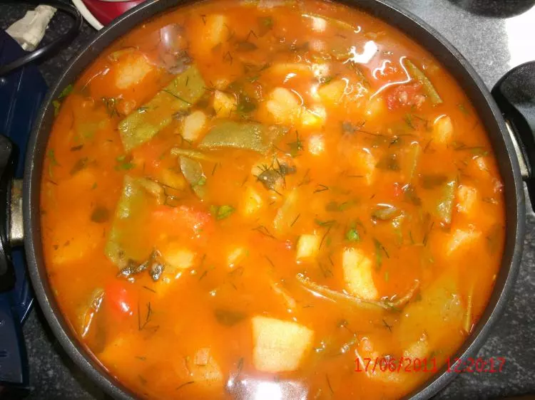 Grüne-Bohnen Suppe 