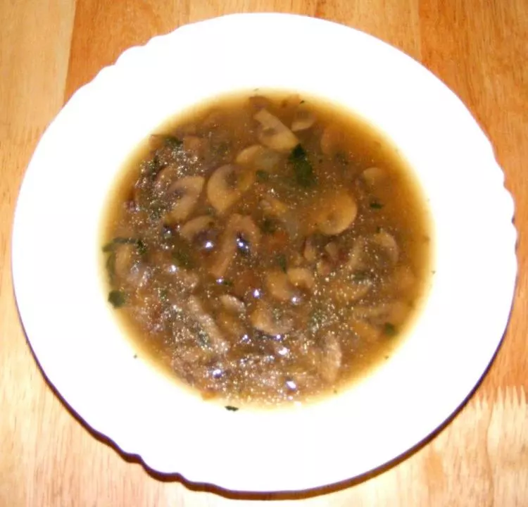 Pilzsuppe mit Sago | Mushroom Soup