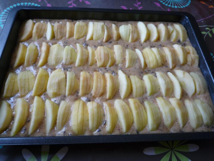 Apfel-Nuss-Kuchen vom Blech