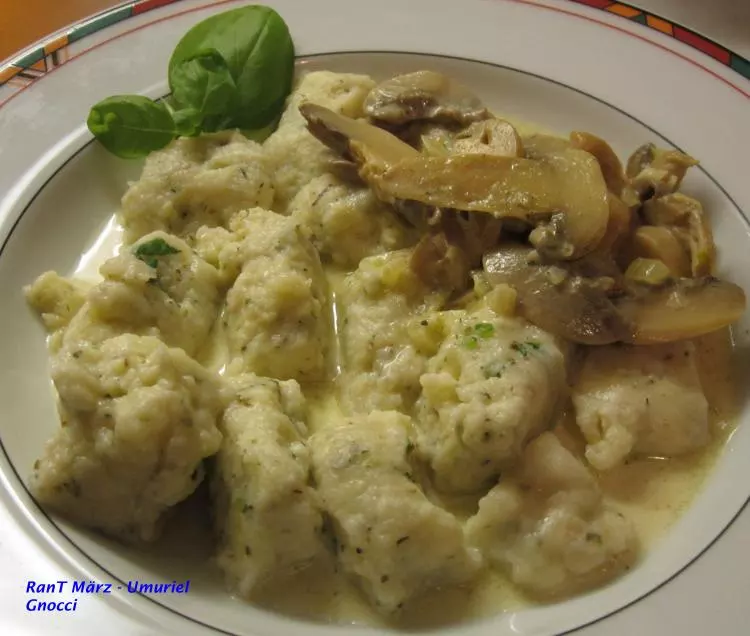 Gnocchi Mailänder Art mit Pilz-Sahne-Sauce