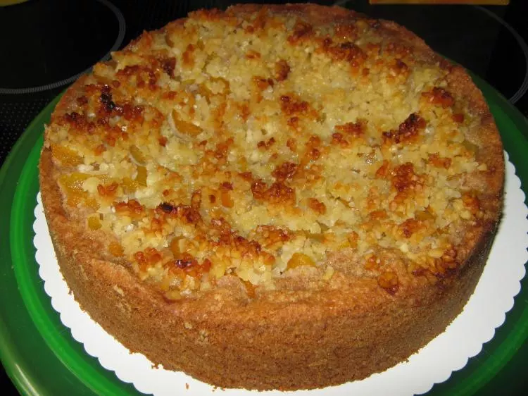 Vollkorn-Mandelkuchen mit Aprikosen