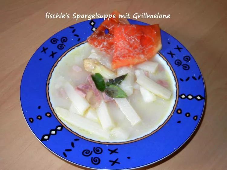fischle`s Spargelsuppe mit Grillmelone