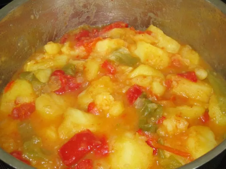 Patatas menedas (Gerührte Kartoffeln)