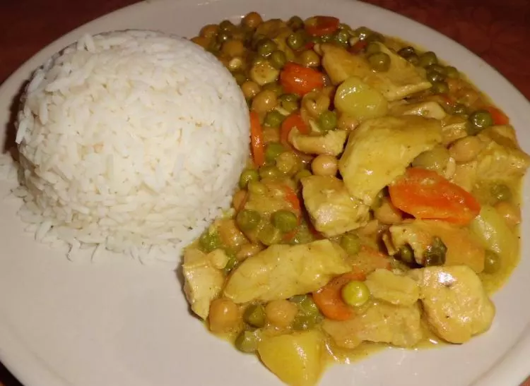 Curry-Gemüse-Hähnchen