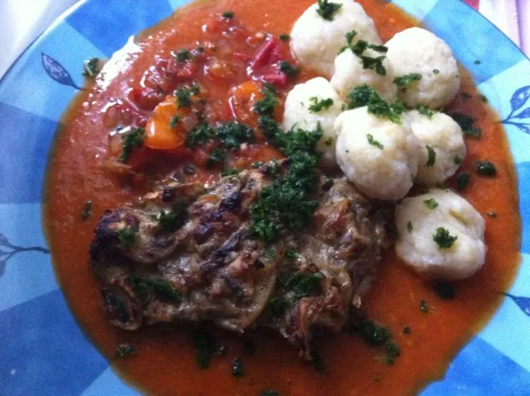 Gratinierte Schweinefilets mit Gnocchi