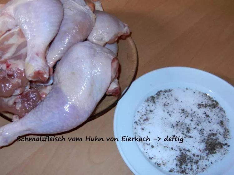 Schmalzfleisch vom Huhn