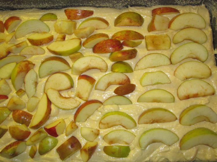 Versunkener Apfelkuchen mit Vollkornteig