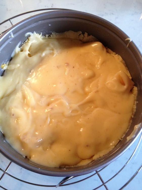 Pfirsich-Pudding-Kuchen 18 cm Springform | Kochmeister Rezept