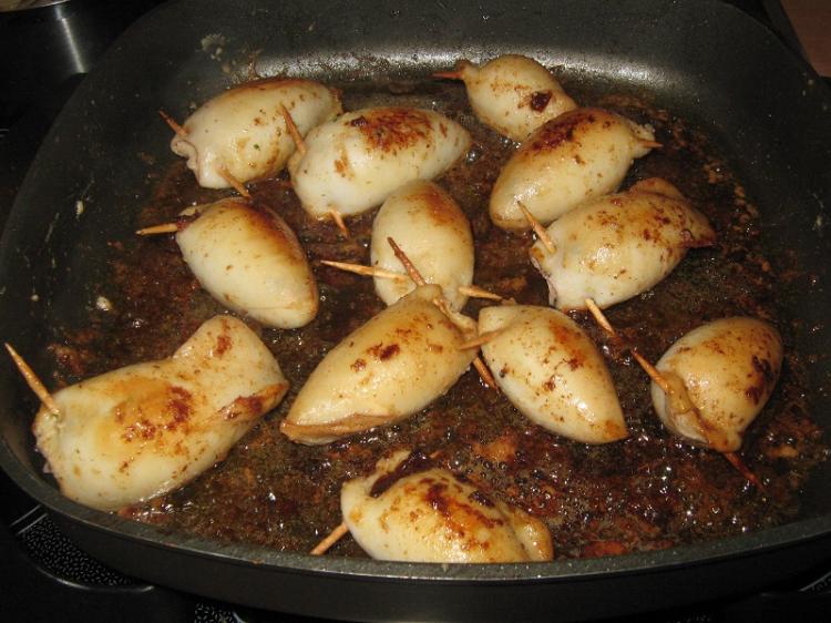 Gefüllte Calamaris Rouladen Kochmeister Rezept