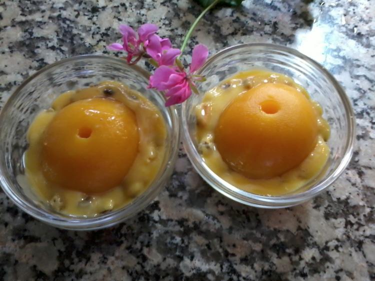 Schnelles Pfirsich-Dessert