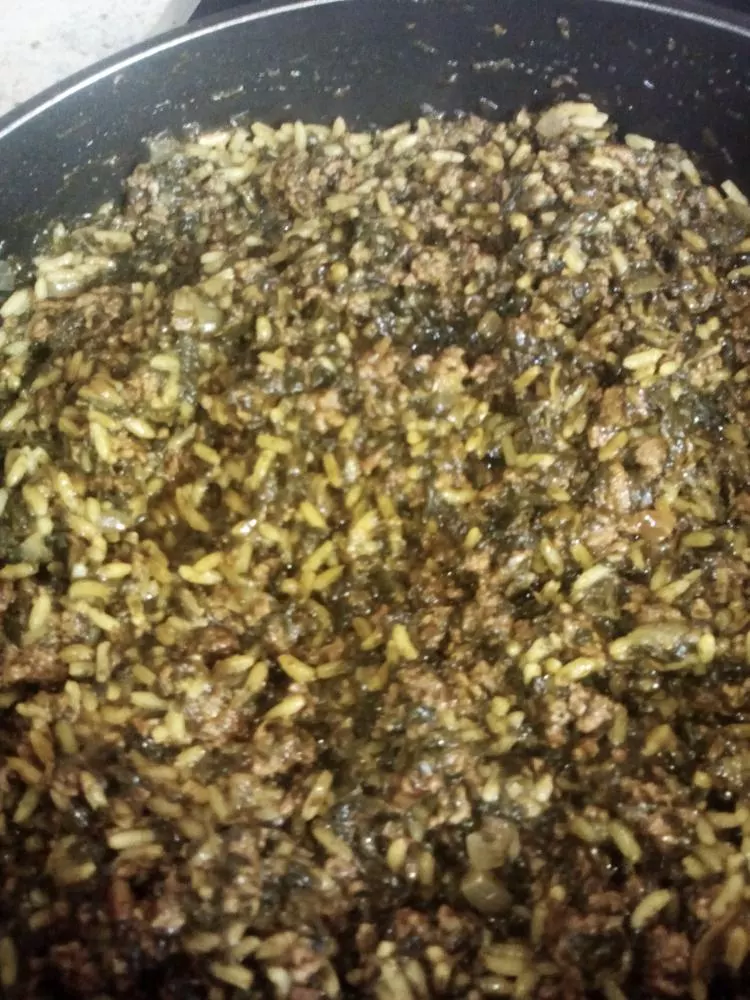 Kiymali ispanak - Spinat mit Hackfleisch und Joghurt