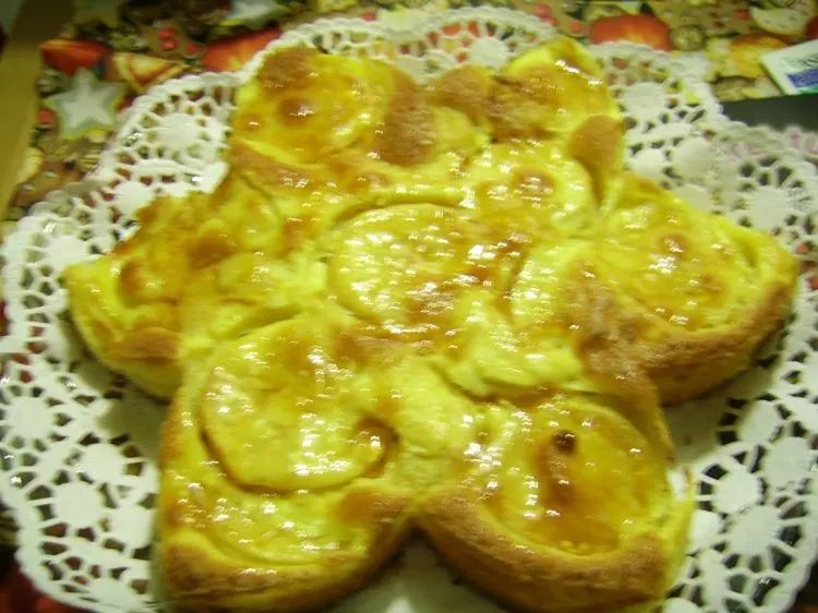 Apfelkuchen mit Vanilleschmand