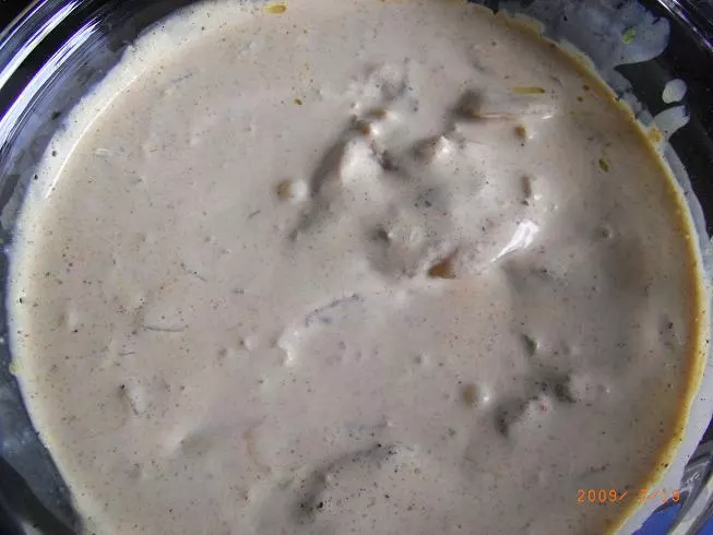 Überbackende  Hähnchenfilets in Pfefferfrischkäse-Curry-Ingwer