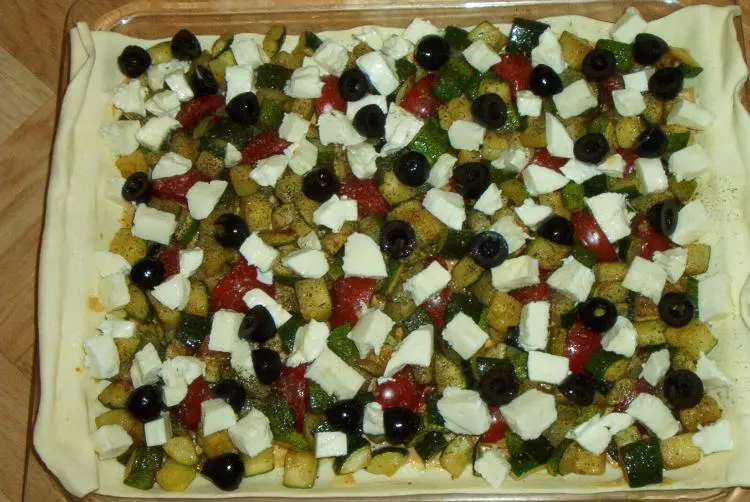 Zucchini-Tarte mediterran