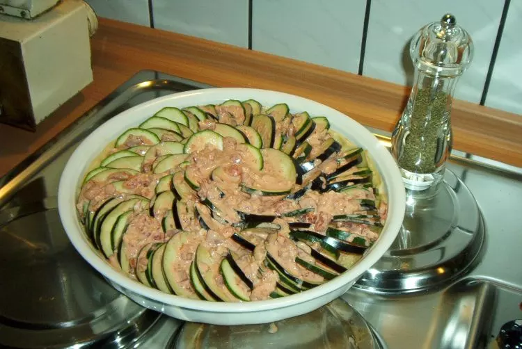 Zucchini-Auberginen-Quiche