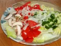 3-Punkte-Teller-Salat 