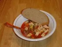 Tomateneintopf mit Huhn