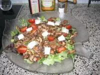 Salat mit Linsen und Gorgonzola