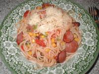 Spaghetti mit Cabanossi-Chili