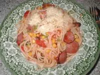 Spaghetti mit Cabanossi-Chili
