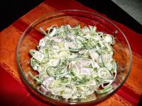 Lauch-Salat mit Schinken