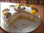 Schokokuss-Torte mit Mandarinen