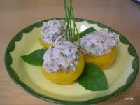 Thunfisch-Pfirsiche